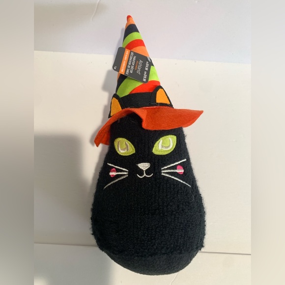Halloween Black Cat with Witches Hat - Picture 1 of 3